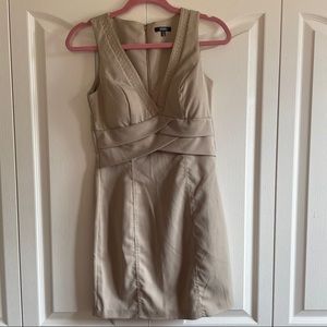 NWOT Tan Pinstripe XOXO Dress